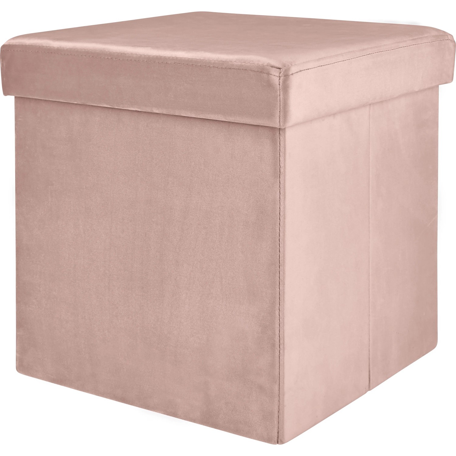 Růžová skládací stolička Blush Bordeaux, 38x38x38 cm, samet, ideální jako sedátko a úložný prostor. Růžová skládací stolička Blush Bordeaux, 38x38x38 cm, samet, ideální jako sedátko a úložný prostor.
