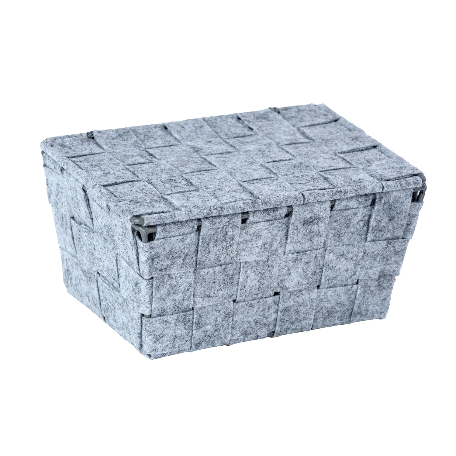 Wenko Úložný košík s víkem Adria Feltro Mini polyester 19 cm x 9,5 cm x 14 cm Wenko Úložný košík s víkem Adria Feltro Mini polyester 19 cm x 9,5 cm x 14 cm