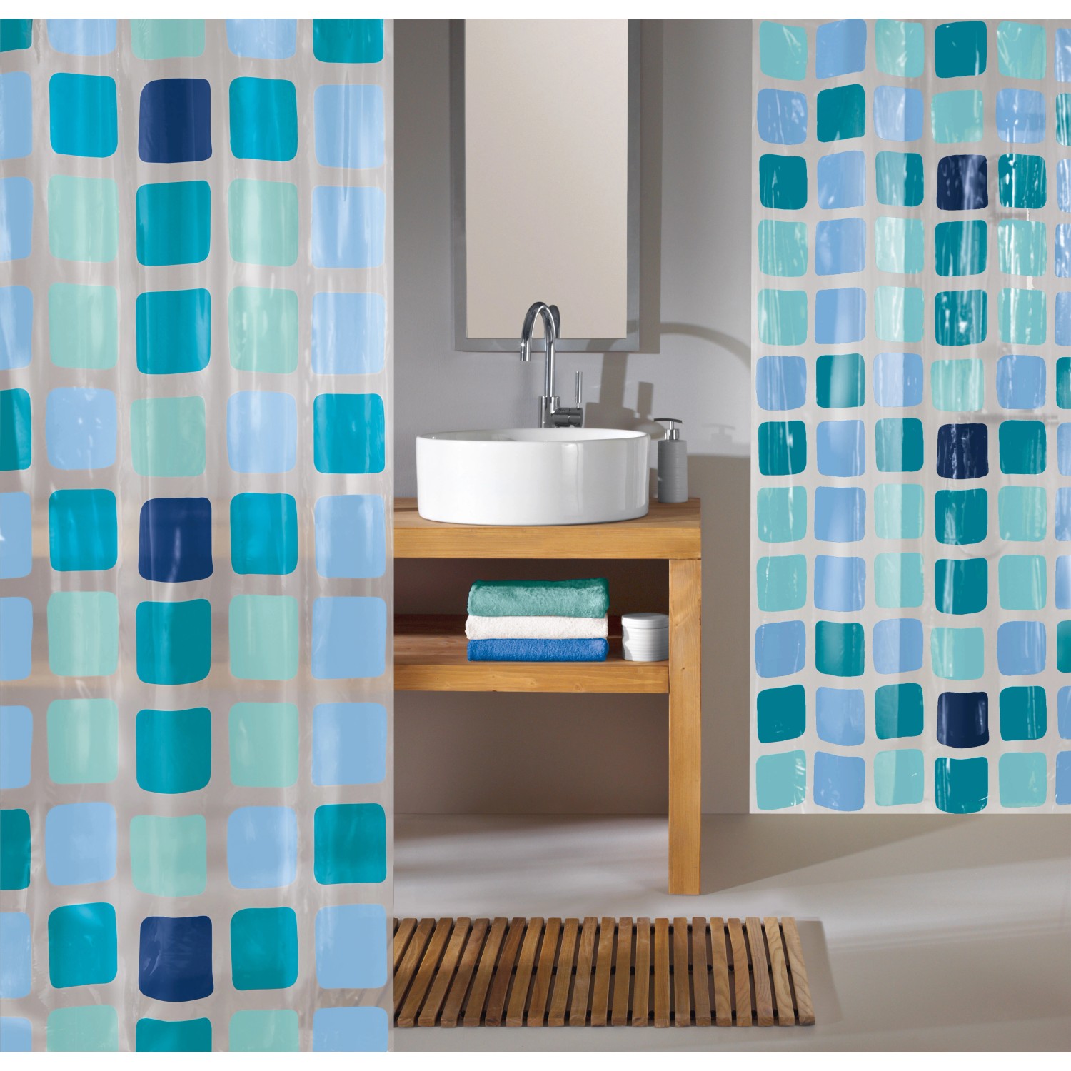 Kleine Wolke Sprchový závěs Sonny modrý 120 x 200 cm Kleine Wolke Sprchový závěs Sonny modrý 120 x 200 cm