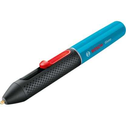 Bosch Gluey tavná lepicí pistole Lagoon Blue: Akumulátorová lepicí pistole pro řemeslné projekty. Bosch Gluey tavná lepicí pistole Lagoon Blue: Akumulátorová lepicí pistole pro řemeslné projekty.
