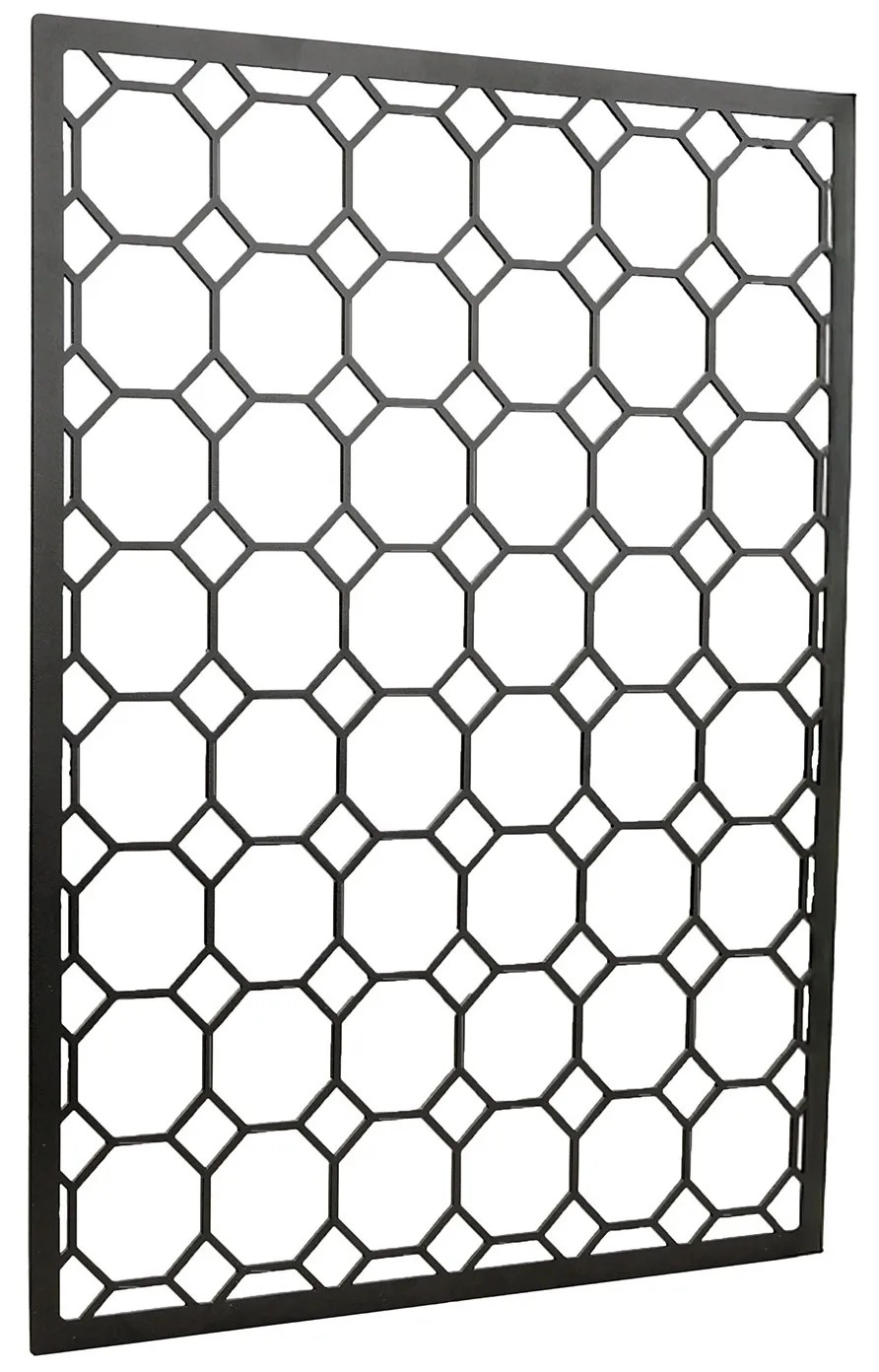 Černá úložná mřížka Denpanels se 4 háčky pro montáž na akustické panely. Černá úložná mřížka Denpanels se 4 háčky pro montáž na akustické panely.