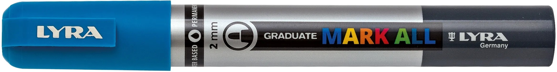 LYRA Akrylový popisovač Graduate MARK ALL světle modrý, M - 2 mm LYRA Akrylový popisovač Graduate MARK ALL světle modrý, M - 2 mm