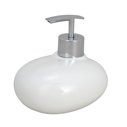 Wenko Dávkovač mýdla Pebble Stone polyresin bílý Wenko Dávkovač mýdla Pebble Stone polyresin bílý