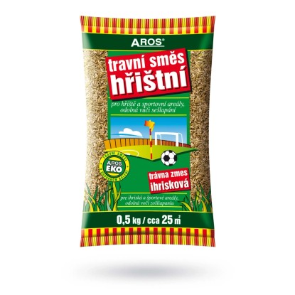 Balení travního semene pro hřiště, 0,5 kg. Odolná travní směs. Balení travního semene pro hřiště, 0,5 kg. Odolná travní směs.