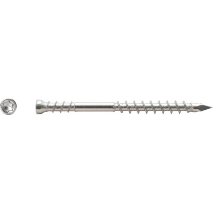 Terasový vrut s čočkovou hlavou TX15, ocel A2, pr. 4,5 x 60 mm, 1 kg Terasový vrut s čočkovou hlavou TX15, ocel A2, pr. 4,5 x 60 mm, 1 kg