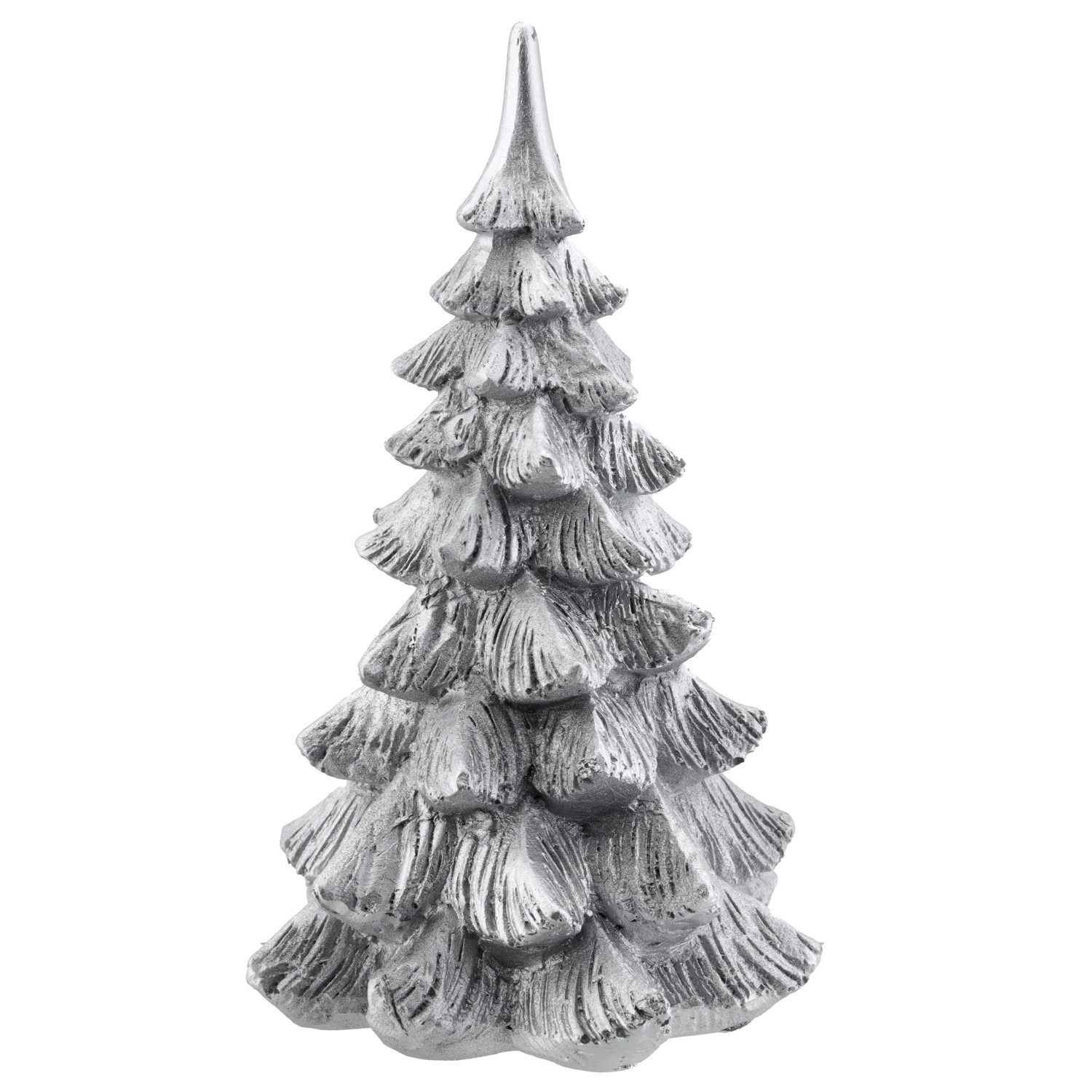 GEROMA Stojací vánoční dekorace stromeček z polyresinu stříbrný 15,5 cm, 1 ks GEROMA Stojací vánoční dekorace stromeček z polyresinu stříbrný 15,5 cm, 1 ks