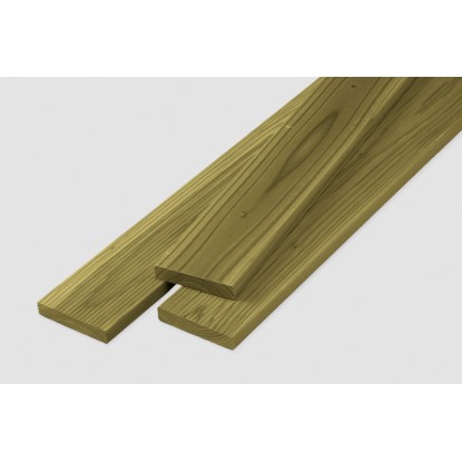 Zelené tlakově impregnované jehličnaté prkno 1,9x9,6x300cm, hoblované, pro terasy. Zelené tlakově impregnované jehličnaté prkno 1,9x9,6x300cm, hoblované, pro terasy.