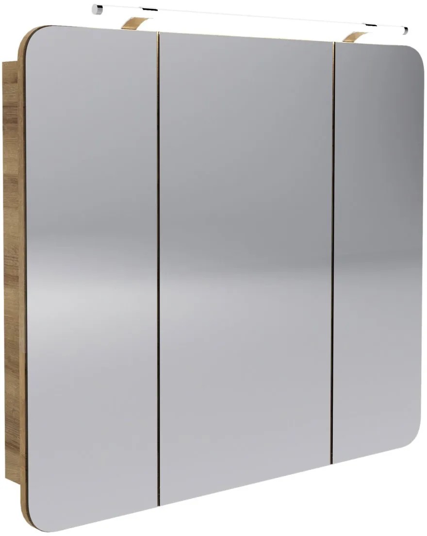 Fackelmann LED zrcadlová skříňka MILANO suk.dub 899 x 780 x 158 mm Fackelmann LED zrcadlová skříňka MILANO suk.dub 899 x 780 x 158 mm