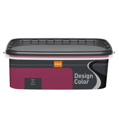 OBI Design Color Purple, matná barva na stěny v 2,5l kbelíku. OBI Design Color Purple, matná barva na stěny v 2,5l kbelíku.