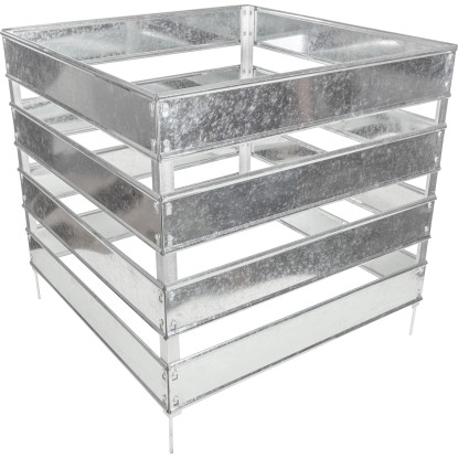 Pozinkovaný kompostér 80 cm x 80 cm x 70 cm Pozinkovaný kompostér 80 cm x 80 cm x 70 cm