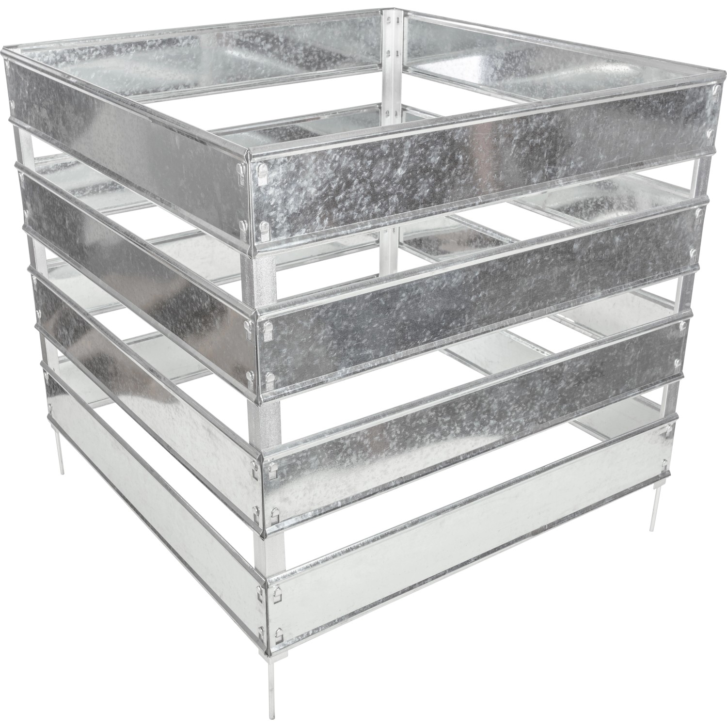 Pozinkovaný kompostér 80 cm x 80 cm x 70 cm Pozinkovaný kompostér 80 cm x 80 cm x 70 cm