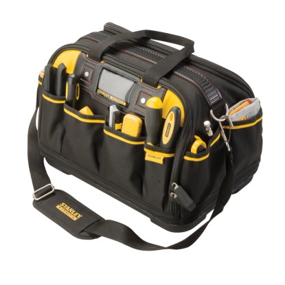 Stanley FatMax FMST1-73607 taška na nářadí, černá taška s žlutými akcenty a mnoha přihrádkami. Stanley FatMax FMST1-73607 taška na nářadí, černá taška s žlutými akcenty a mnoha přihrádkami.
