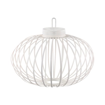 Just Light. Nabíjecí závěsné/stolní LED svítidlo Akuba IP44 bílá pr. 46 x 37 cm Just Light. Nabíjecí závěsné/stolní LED svítidlo Akuba IP44 bílá pr. 46 x 37 cm