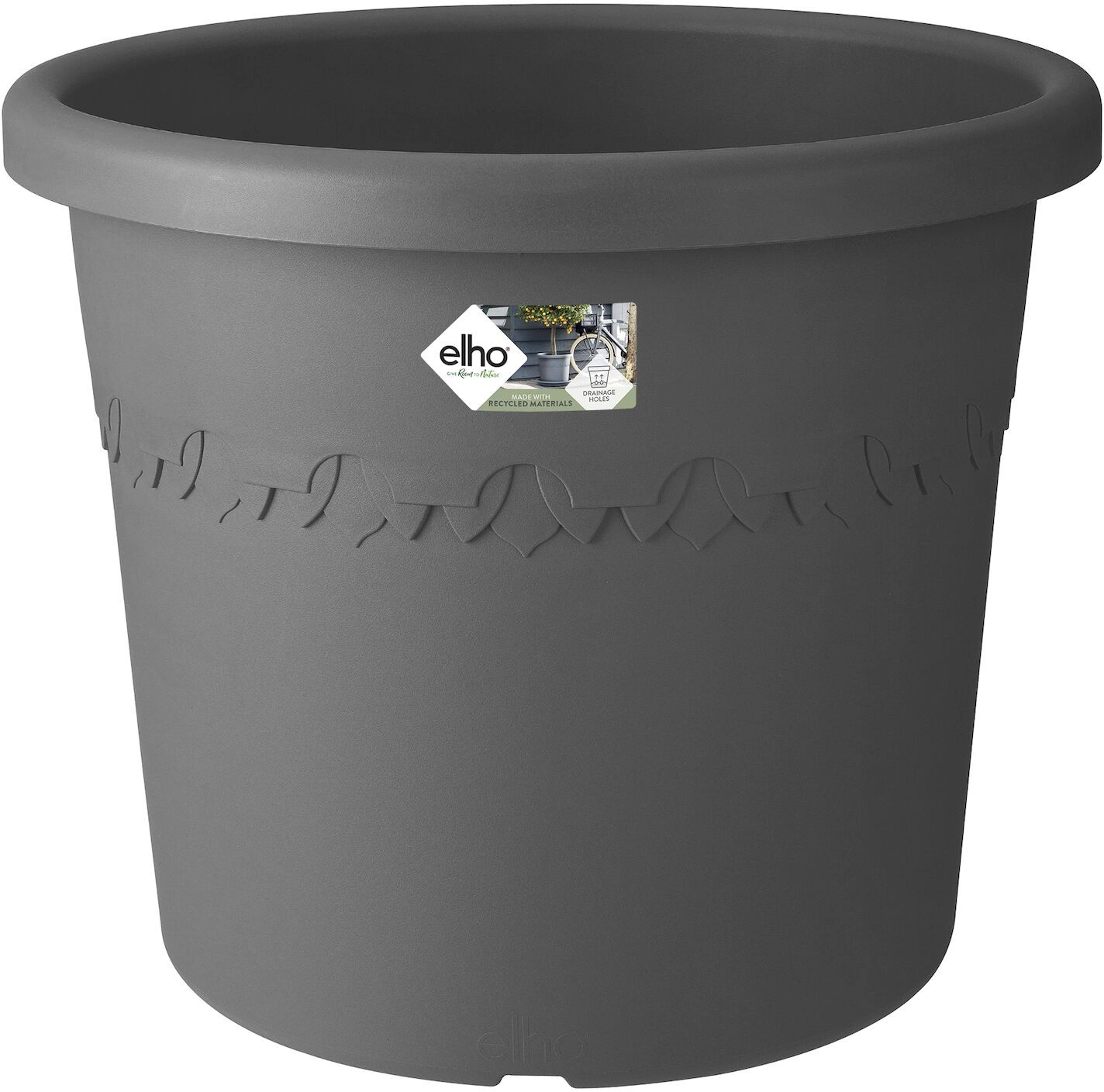 elho Květináč Algarve Cilindro s kolečky antracitový, pr. 58 x 49 cm elho Květináč Algarve Cilindro s kolečky antracitový, pr. 58 x 49 cm