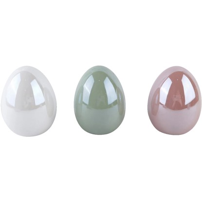 Boltze Velikonoční stojací dekorace Lany vajíčko různé barvy pr. 8 x 11 cm Boltze Velikonoční stojací dekorace Lany vajíčko různé barvy pr. 8 x 11 cm