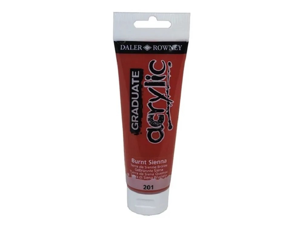 Daler Rowney Akrylová barva GRADUATE sienna pálená, 120 ml Daler Rowney Akrylová barva GRADUATE sienna pálená, 120 ml