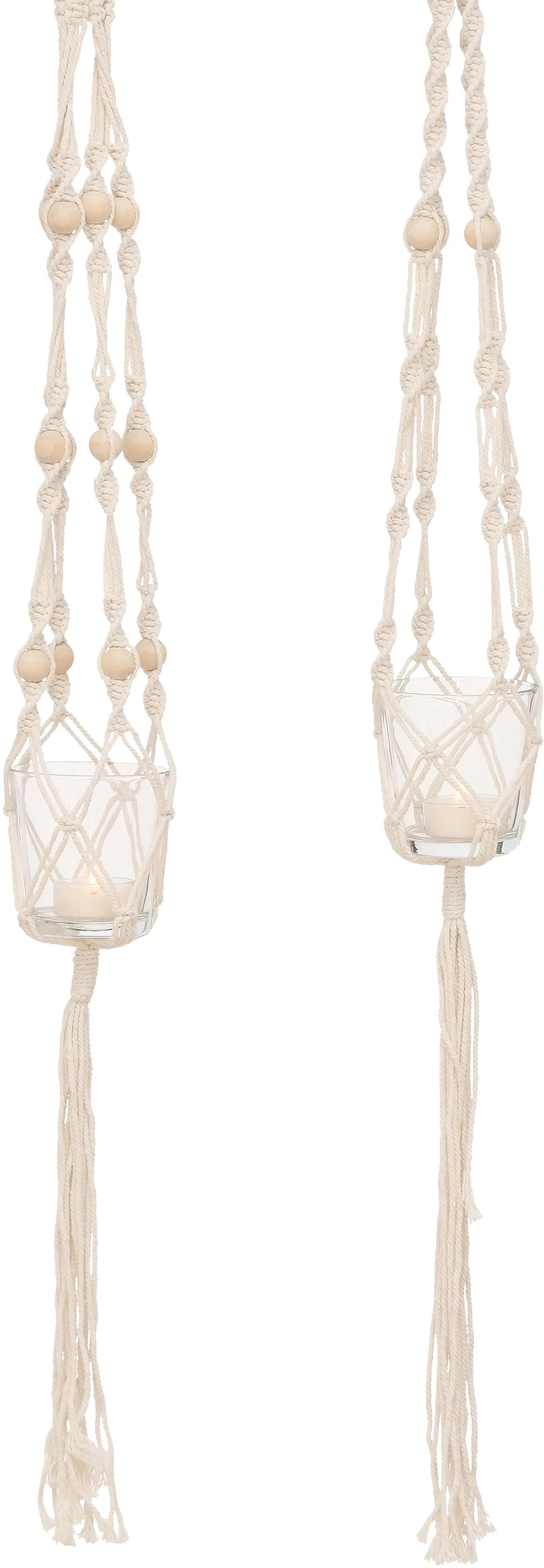 Boltze Závěsný svícen s macramé různé druhy přírodní pr. 8 x 85 cm Boltze Závěsný svícen s macramé různé druhy přírodní pr. 8 x 85 cm