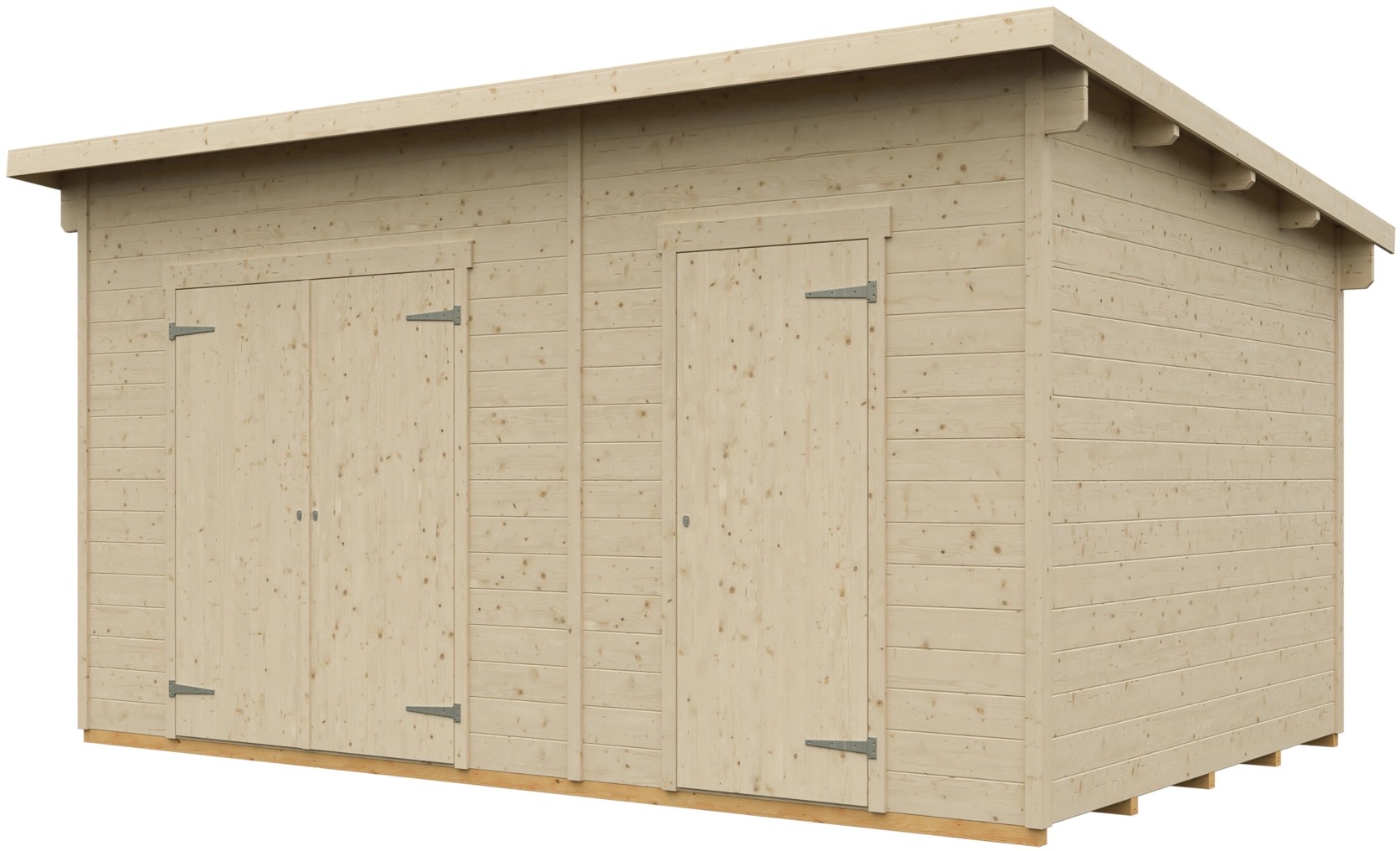 Skan Holz Dřevěný zahradní domek Flex, přírodní, 450 x 300 cm Skan Holz Dřevěný zahradní domek Flex, přírodní, 450 x 300 cm