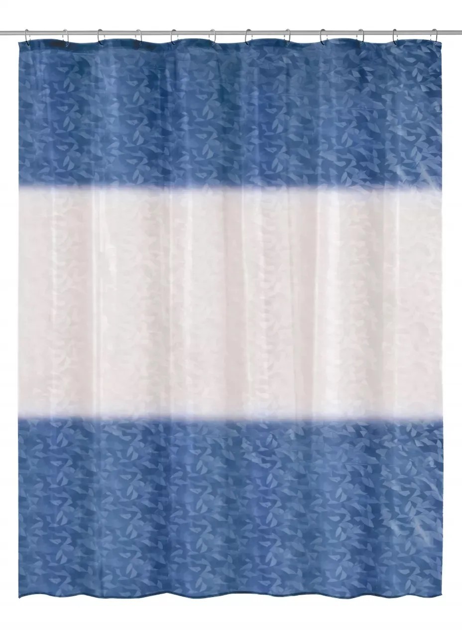 Kleine Wolke Sprchový závěs Ray tmavě modrý 180 x 200 cm Kleine Wolke Sprchový závěs Ray tmavě modrý 180 x 200 cm