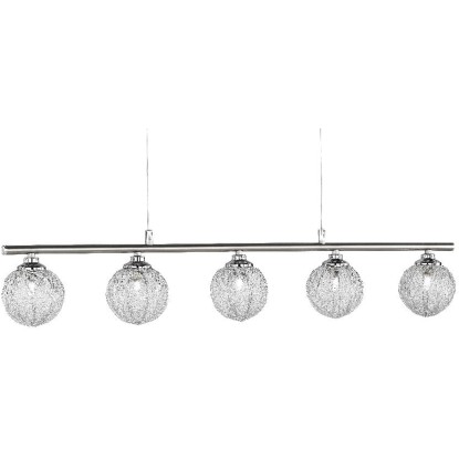 Paul Neuhaus Halogenové závěsné svítidlo Womble, 5x28W, ocel, 10 x 91 x 132 cm Paul Neuhaus Halogenové závěsné svítidlo Womble, 5x28W, ocel, 10 x 91 x 132 cm