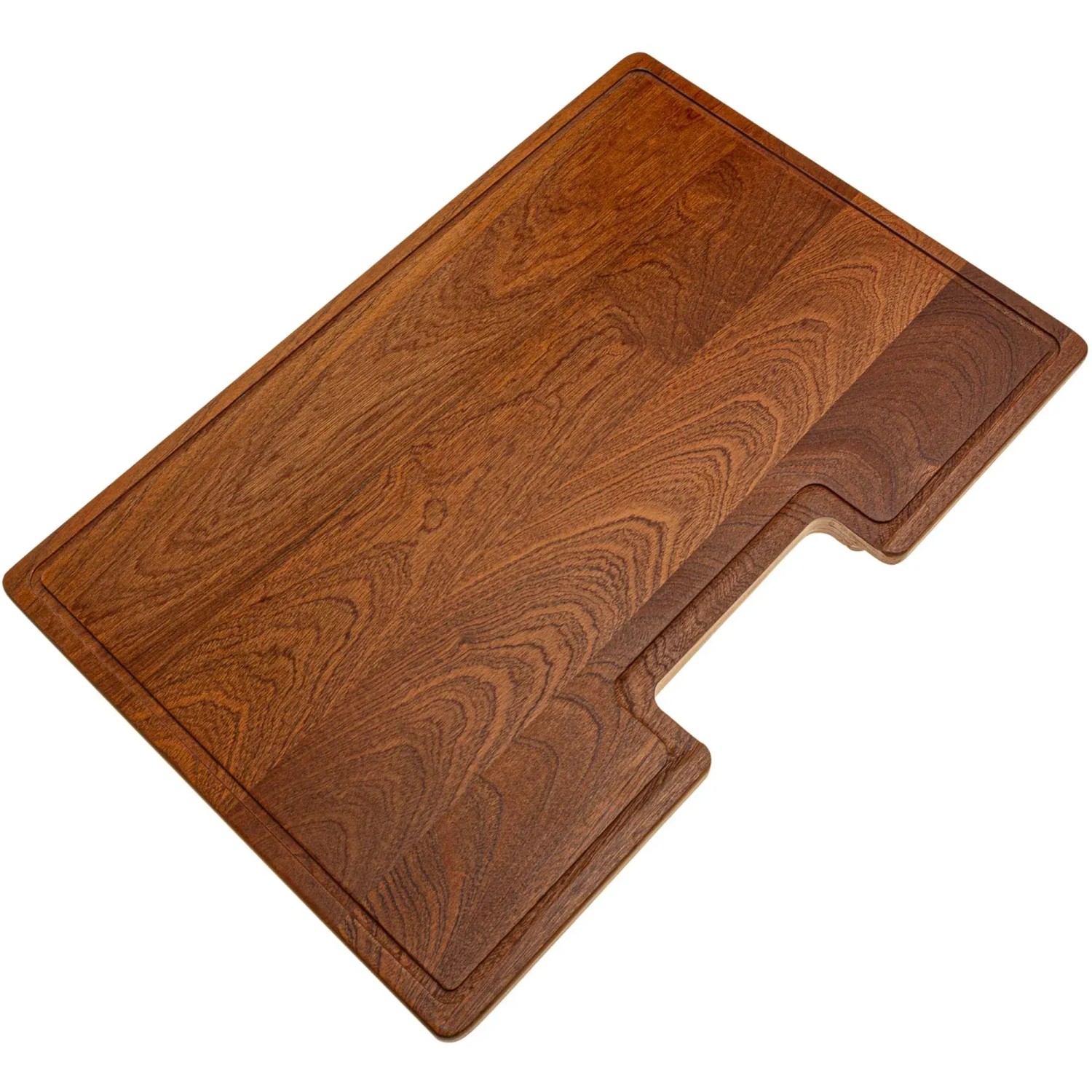 Helika Dřevěné krájecí prkénko pro dřezy Tesa, sapele, 47 x 32 cm Helika Dřevěné krájecí prkénko pro dřezy Tesa, sapele, 47 x 32 cm