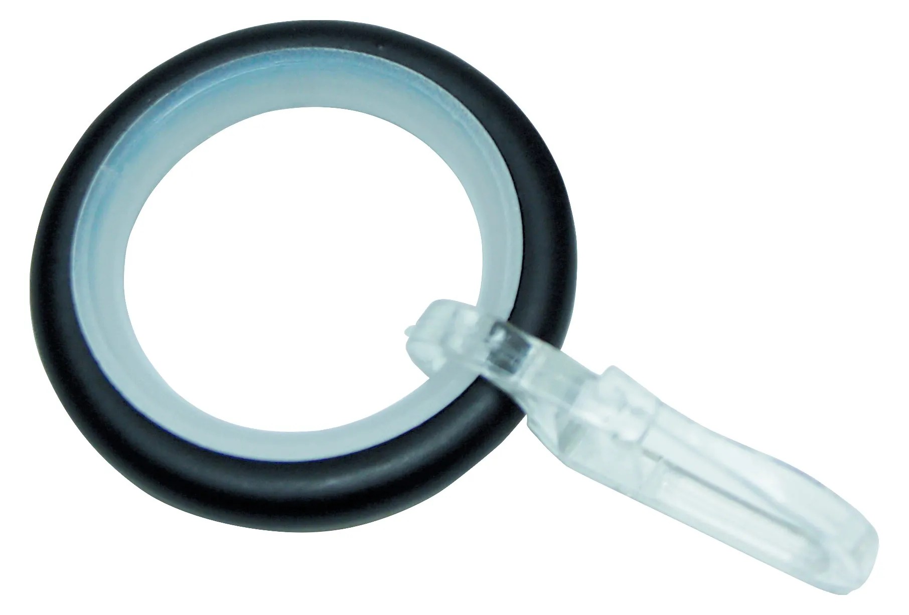 Gardinia Kroužky Memphis s kluznou vložkou černé Gardinia Kroužky Memphis s kluznou vložkou černé