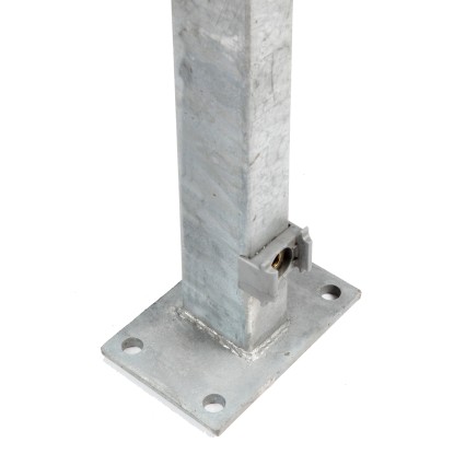 Floraworld Plotový sloupek s navařenou patkou pozink 6 x 4 x 169 cm Floraworld Plotový sloupek s navařenou patkou pozink 6 x 4 x 169 cm