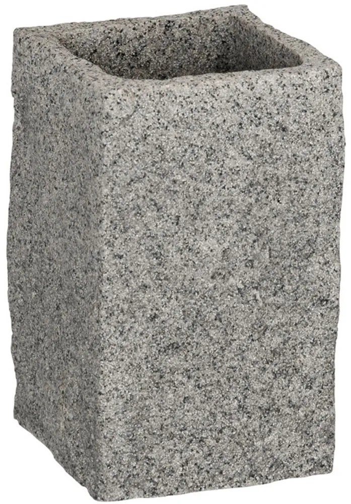 Wenko Kelímek na zubní kartáčky Granit šedý Wenko Kelímek na zubní kartáčky Granit šedý