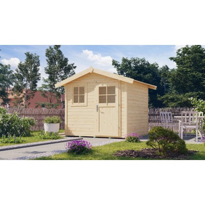 Weka Dřevěný zahradní domek 123 vel. 1, přírodní, 241 x 205 cm Weka Dřevěný zahradní domek 123 vel. 1, přírodní, 241 x 205 cm