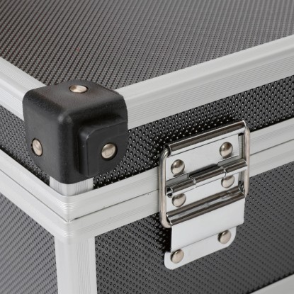 Detailní záběr: Sada kufříků na nářadí LUX AKG, 3dílná, s hliníkovým rámem a západkou. Detailní záběr: Sada kufříků na nářadí LUX AKG, 3dílná, s hliníkovým rámem a západkou.