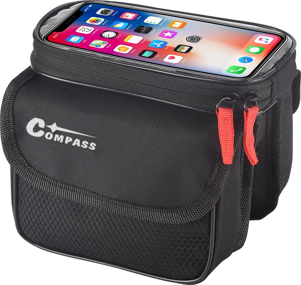 Compass Cyklotaška nad rám oboustranná + phone 6,7" černá Compass Cyklotaška nad rám oboustranná + phone 6,7" černá