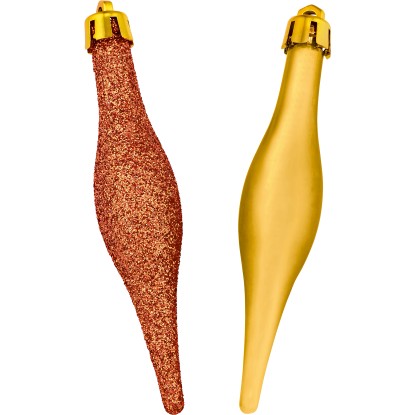 Sada ozdob na vánoční stromek měděné, 20 ks Sada ozdob na vánoční stromek měděné, 20 ks