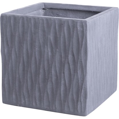 Květináč Rodez 50 cm x 50 cm x 50 cm světle šedý Květináč Rodez 50 cm x 50 cm x 50 cm světle šedý