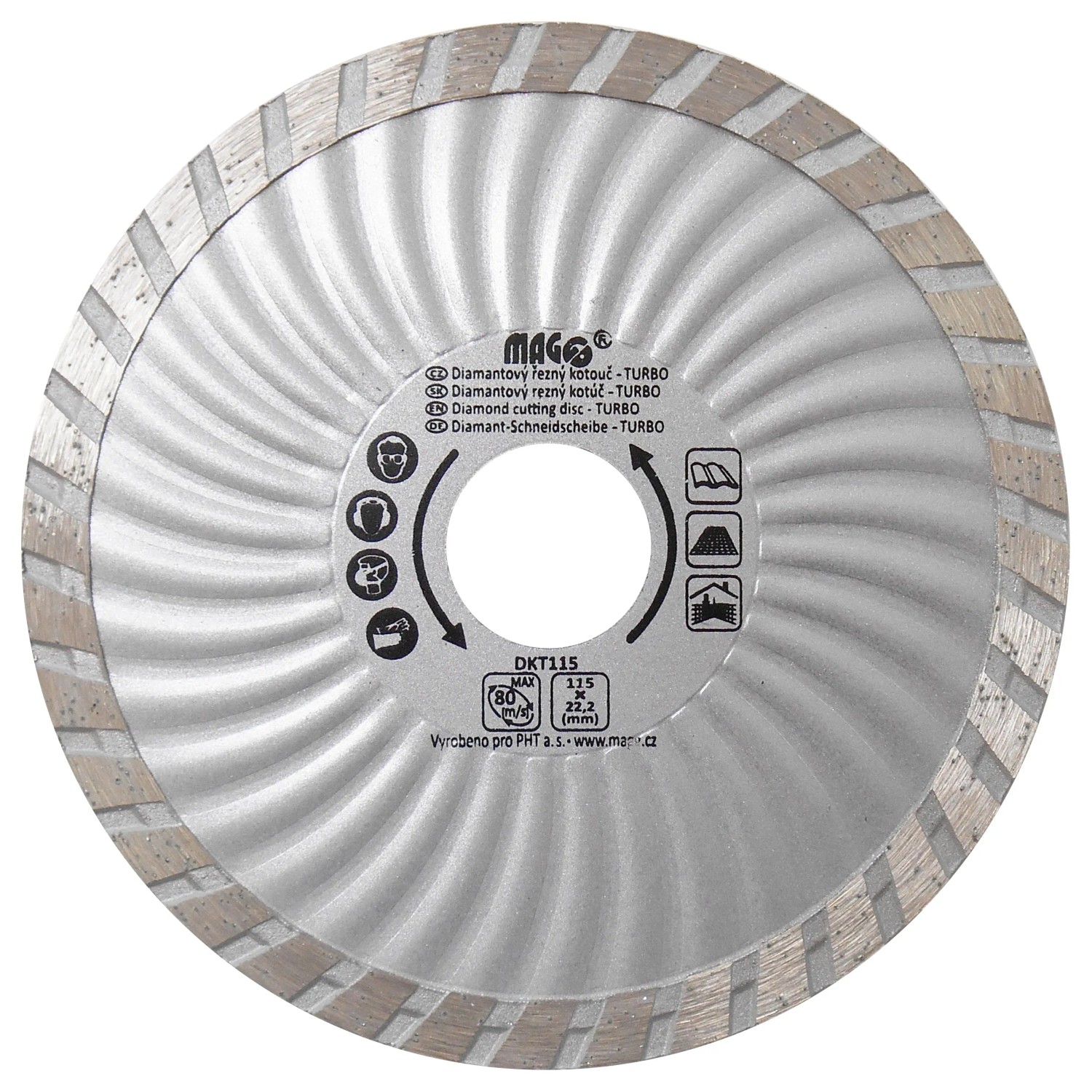 MAGG Diamantový kotouč TURBO 115 x 22,2 mm MAGG Diamantový kotouč TURBO 115 x 22,2 mm