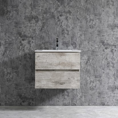 Sanotechnik Umyvadlová skříňka s umyvadlem Corbo, stříbrný dub, 60 cm Sanotechnik Umyvadlová skříňka s umyvadlem Corbo, stříbrný dub, 60 cm