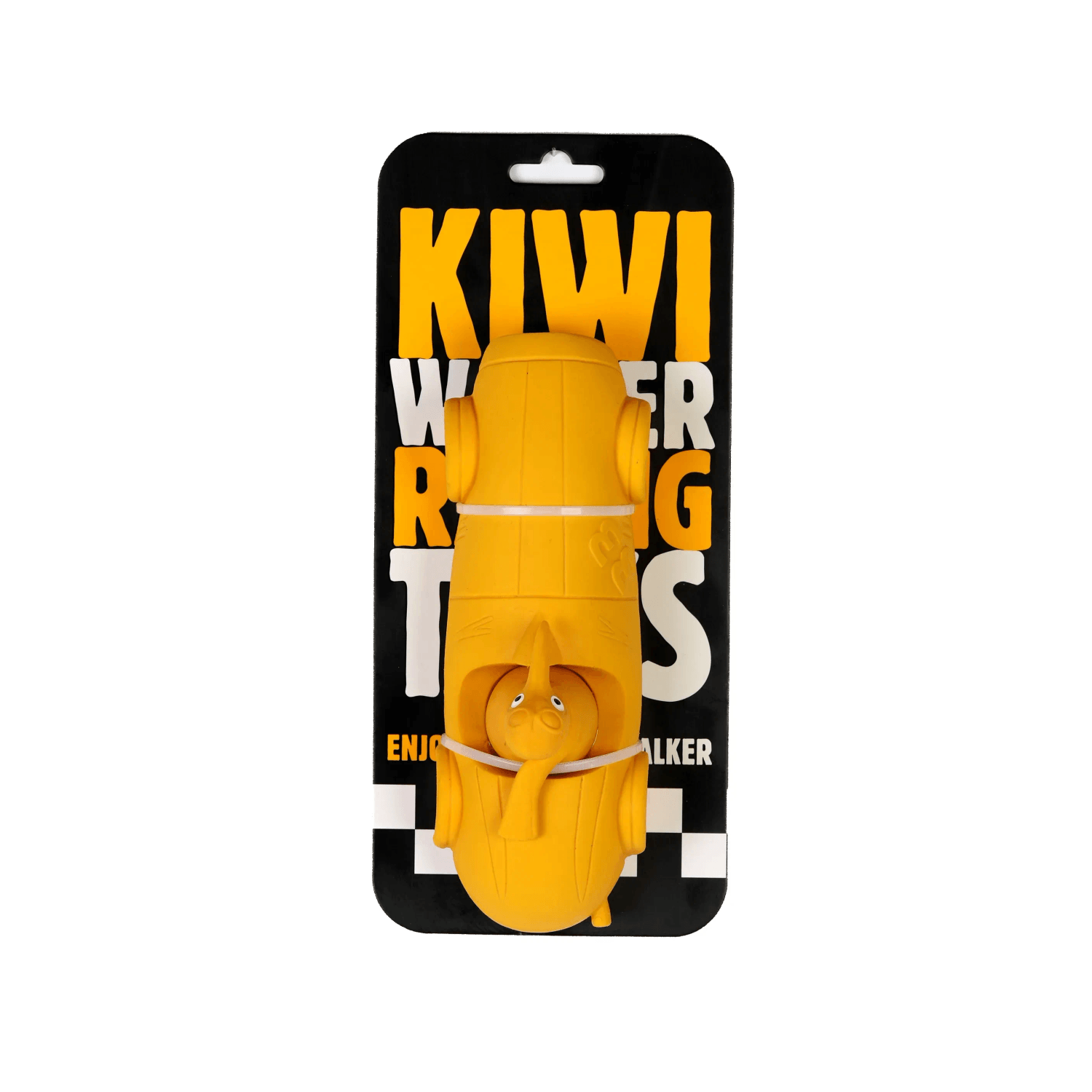 Kiwi Walker Latexová hračka pískací Cigar, oranžová, 19 cm Kiwi Walker Latexová hračka pískací Cigar, oranžová, 19 cm