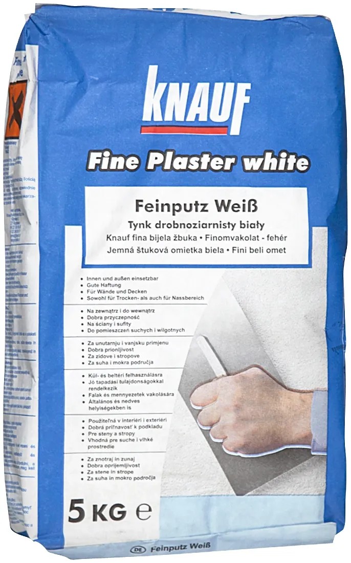 Knauf Jemně zrnitá bílá obítka 5 kg Knauf Jemně zrnitá bílá obítka 5 kg