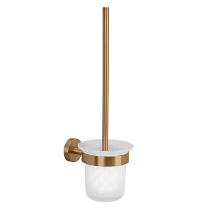tesa Souprava WC štětky s nástěnným držákem Moon, bronzová, 397 x 112 x 145 mm tesa Souprava WC štětky s nástěnným držákem Moon, bronzová, 397 x 112 x 145 mm