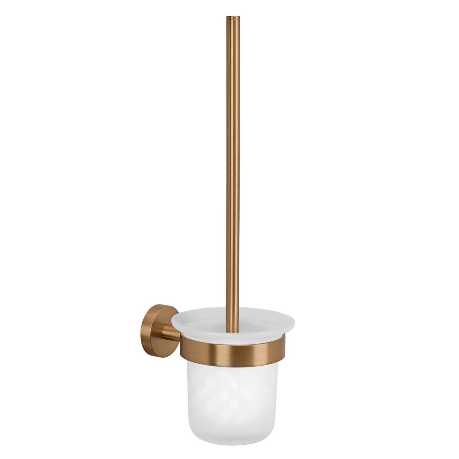 tesa Souprava WC štětky s nástěnným držákem Moon, bronzová, 397 x 112 x 145 mm tesa Souprava WC štětky s nástěnným držákem Moon, bronzová, 397 x 112 x 145 mm