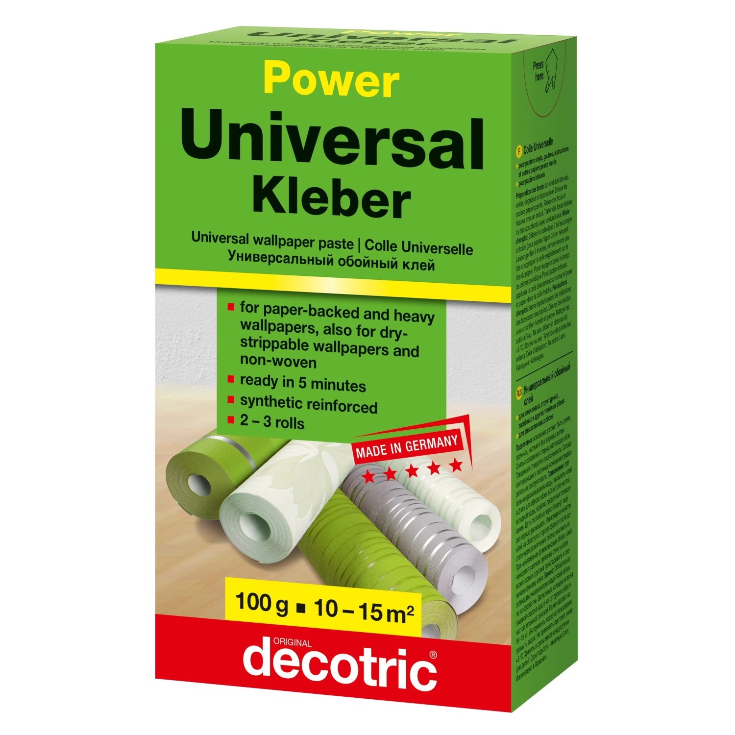 Univerzální lepidlo Power na tapety na 10-15 m2 Univerzální lepidlo Power na tapety na 10-15 m2