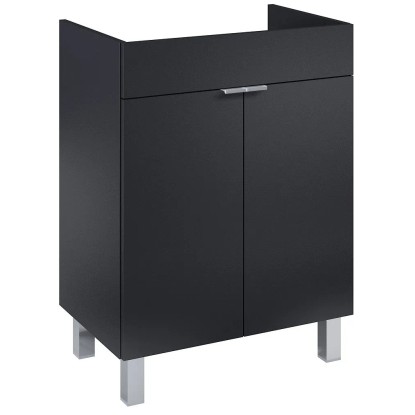 Roca Umyvadlová skříňka Cheese 2.0 2D, černá matná s nožičkami, 80,9x60x38,4 cm Roca Umyvadlová skříňka Cheese 2.0 2D, černá matná s nožičkami, 80,9x60x38,4 cm