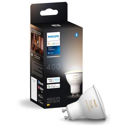 Philips Hue Smart žárovka White Ambiance GU10 4,2W 2200-6500K 400lm Philips Hue Smart žárovka White Ambiance GU10 4,2W 2200-6500K 400lm