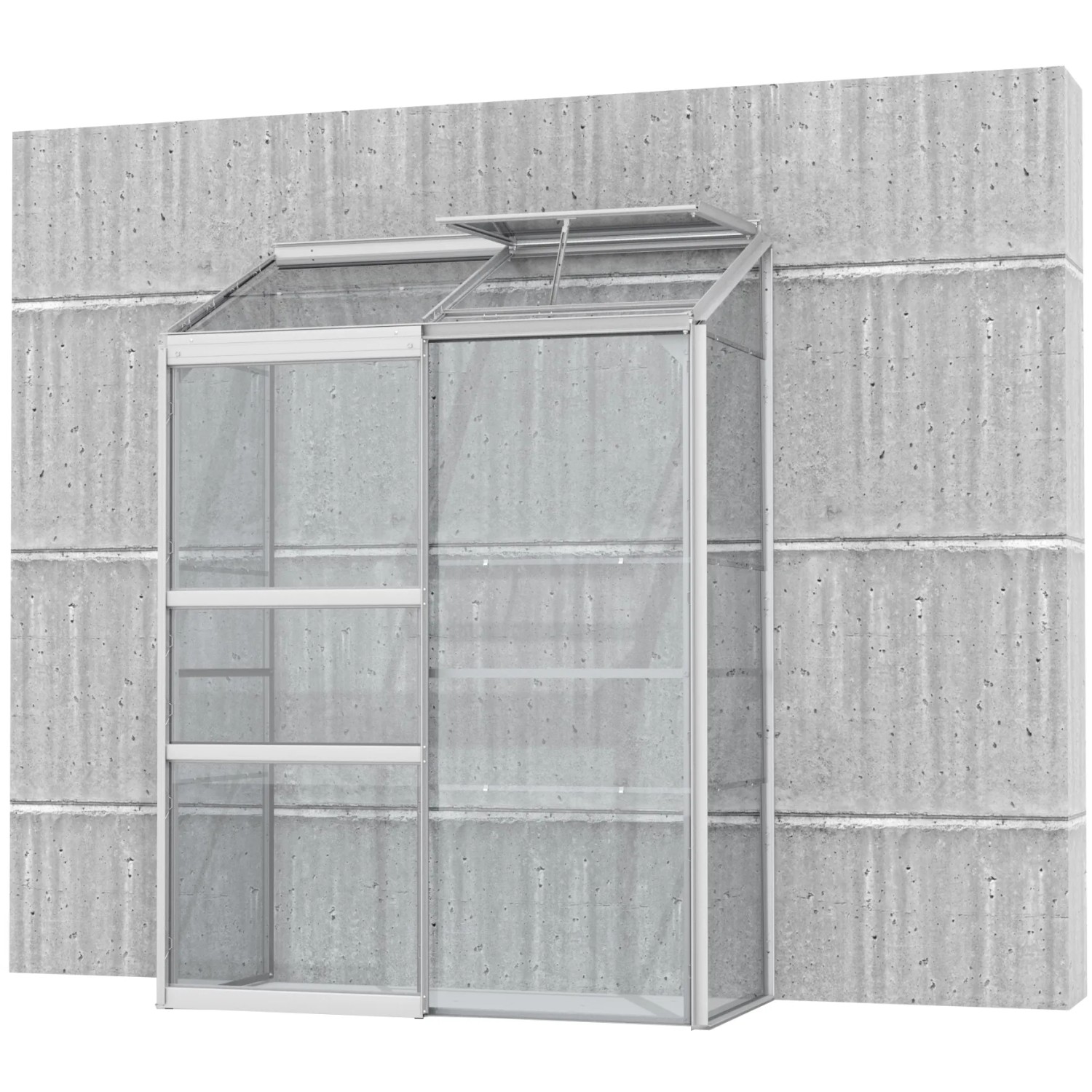 Vitavia Skleník Ida 900 ESG 3 mm, hliník, 131 x 69 x 182 cm Vitavia Skleník Ida 900 ESG 3 mm, hliník, 131 x 69 x 182 cm
