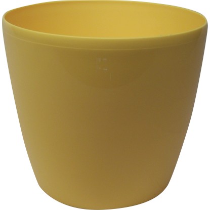 Obal na květináč plastový Magnolia žlutý, pr. 21 cm Obal na květináč plastový Magnolia žlutý, pr. 21 cm