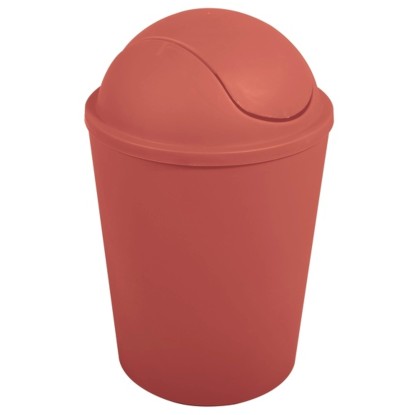 MSV Odpadkový koš s výklopným víkem Ako, terakotová, 5,5 l MSV Odpadkový koš s výklopným víkem Ako, terakotová, 5,5 l