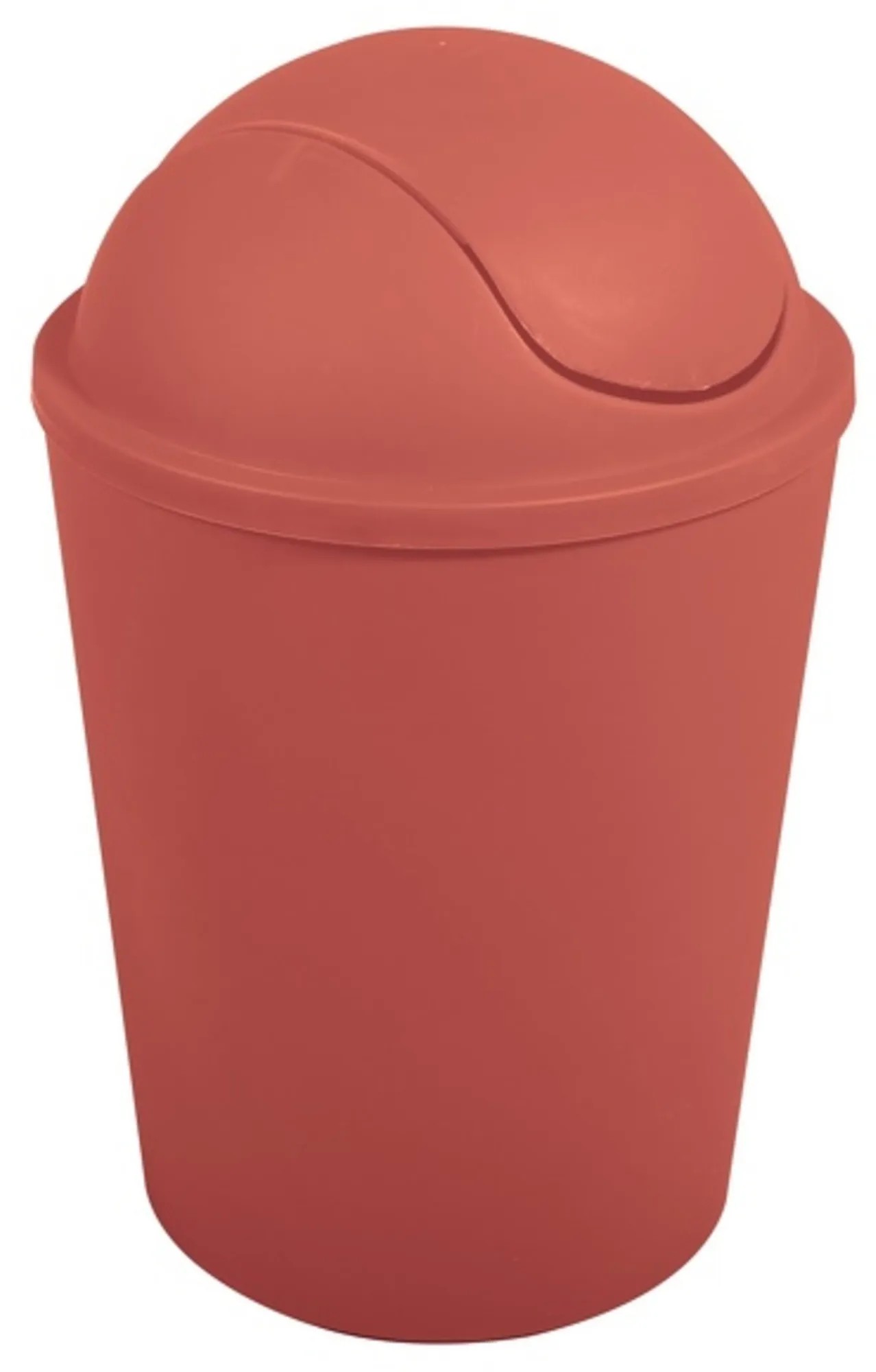 MSV Odpadkový koš s výklopným víkem Ako, terakotová, 5,5 l MSV Odpadkový koš s výklopným víkem Ako, terakotová, 5,5 l