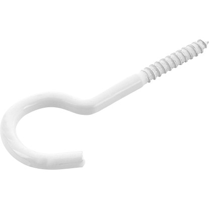 LUX-TOOLS Hák na prádelní šňůru bílý pr. 4,4 mm x 50 mm, 6 ks LUX-TOOLS Hák na prádelní šňůru bílý pr. 4,4 mm x 50 mm, 6 ks
