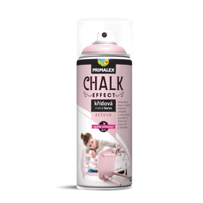 PRIMALEX Křídová matná barva ve spreji Chalk Effect béžová 400 ml PRIMALEX Křídová matná barva ve spreji Chalk Effect béžová 400 ml