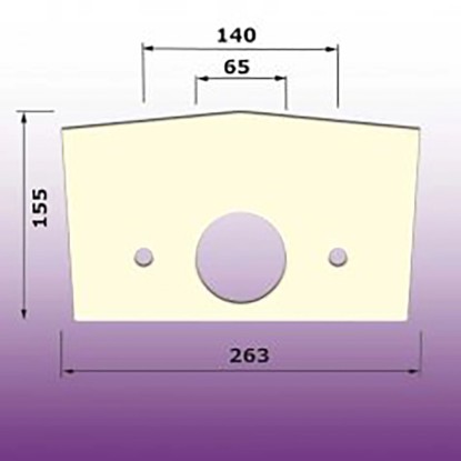 Těsnění WC kombi mezi nádrž a mísu typ A Těsnění WC kombi mezi nádrž a mísu typ A