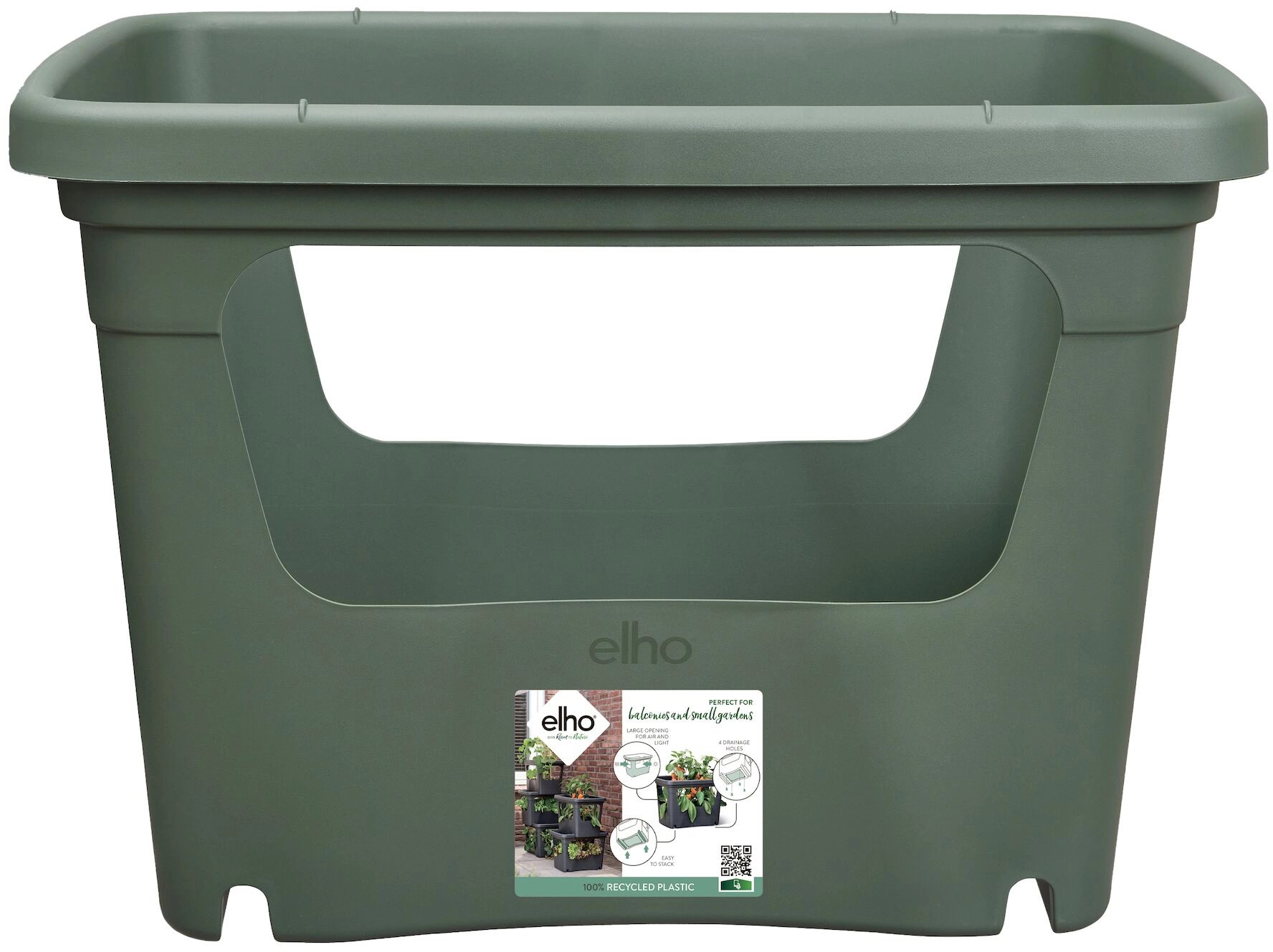 elho Box pro pěstování Green Basics Stack & Grow listově zelený, 50 x 36 x 35 cm elho Box pro pěstování Green Basics Stack & Grow listově zelený, 50 x 36 x 35 cm